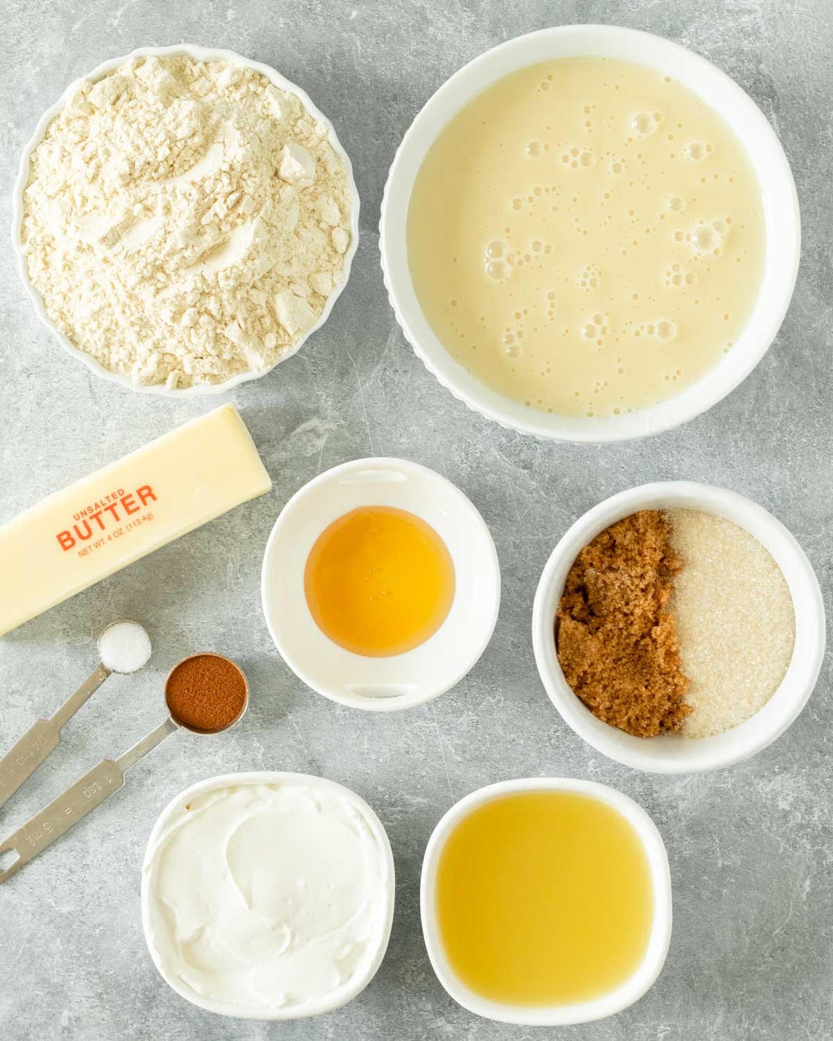 Ingredients for Key Lime Pie Bars