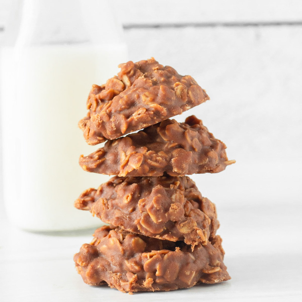 These no bake cookies are a classic dessert recipe made with 6 pantry-staple ingredients for an easy, kid-friendly treat. There is truly nothing better than a classic peanut butter and chocolate no bake cookie.