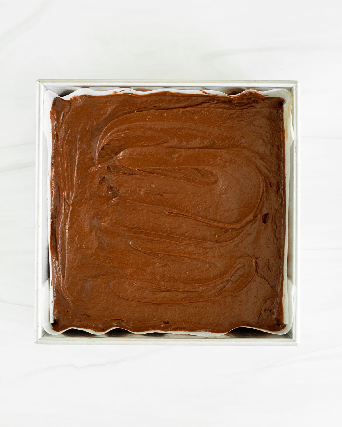 Step 11. Pour the brownie batter into a pan