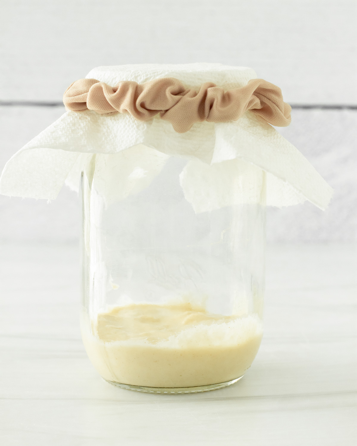 Cover the jar with a towel and set aside on the counter for 24 hours