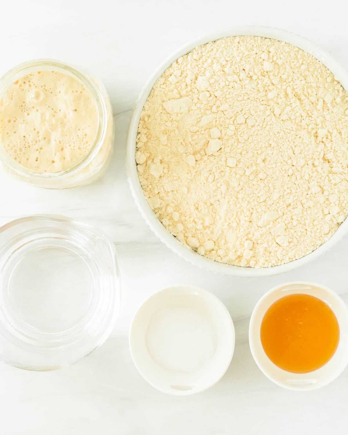 Ingredients for Sourdough Bagels