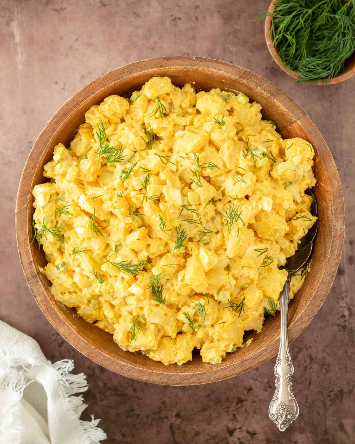 This classic mustard potato salad is the perfect summer side dish made with healthy, filling ingredients with classic potato salad flavors. Serve this easy potato salad at your next cookout or as a Fourth of July cookout side.