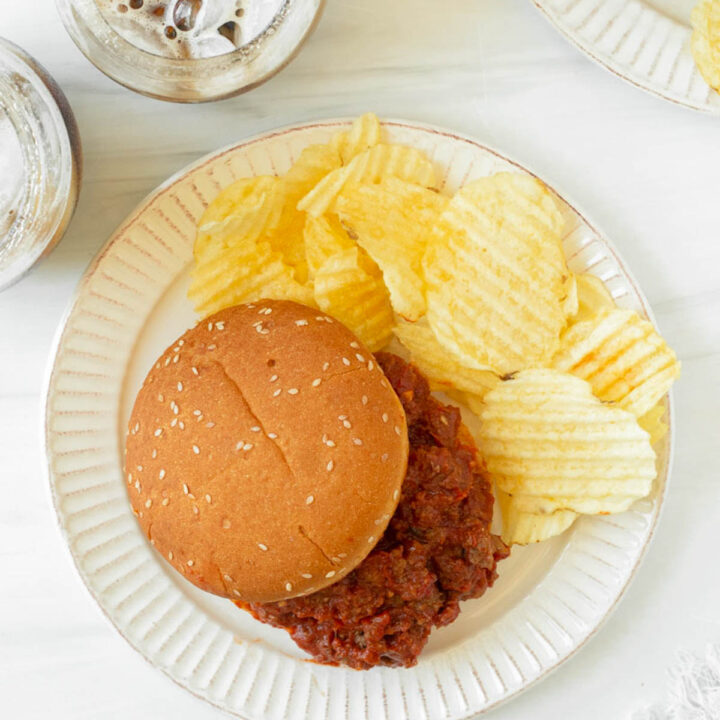 This recipe for homemade sloppy joes is an easy one-pan dinner and the perfect healthy comfort food. Made with ground beef and a rich, flavorful tomato sauce, our healthy sloppy joes are a kid-friendly meal that the adults will love too.