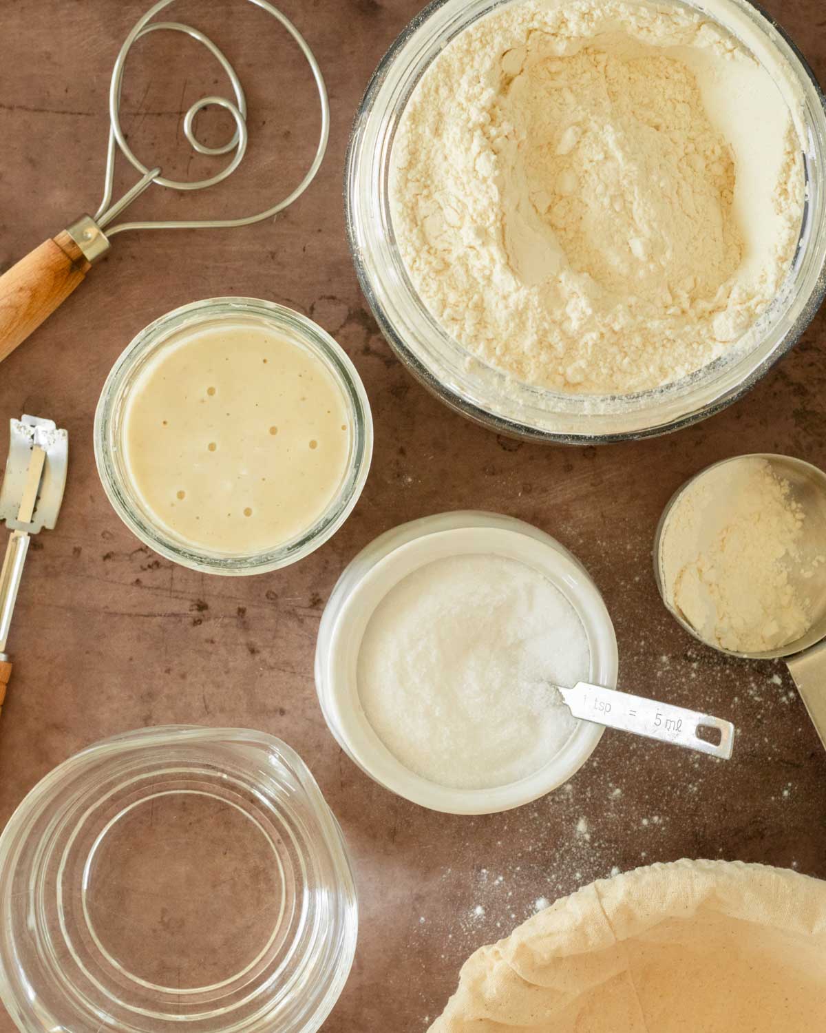 Ingredients for Sourdough Bread