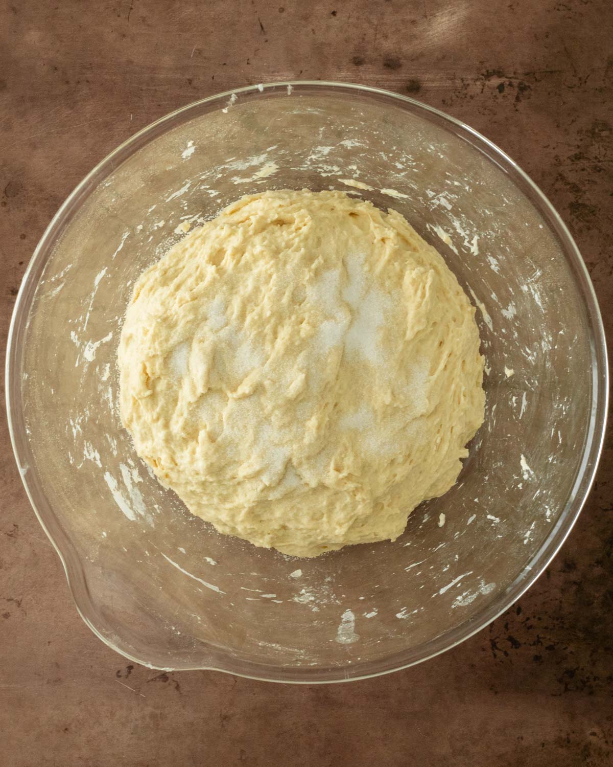Step 5. Sprinkle the salt on top of the dough