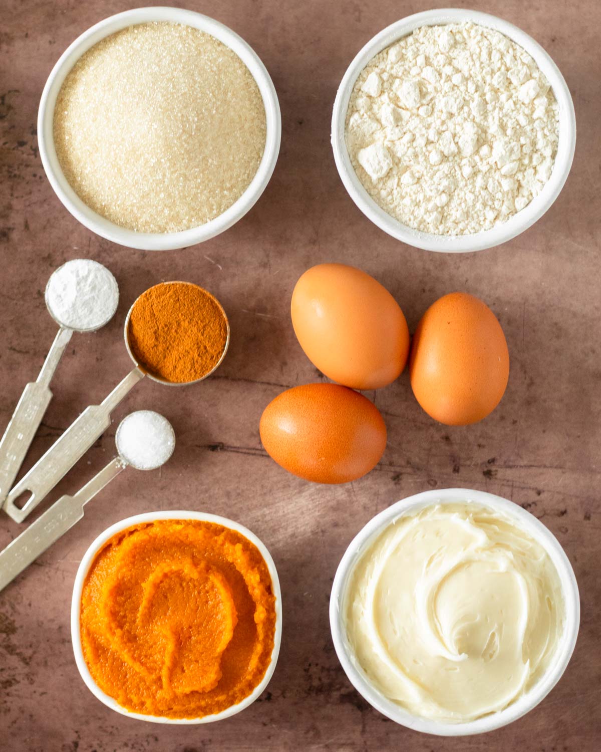 Ingredients for the Pumpkin Roll