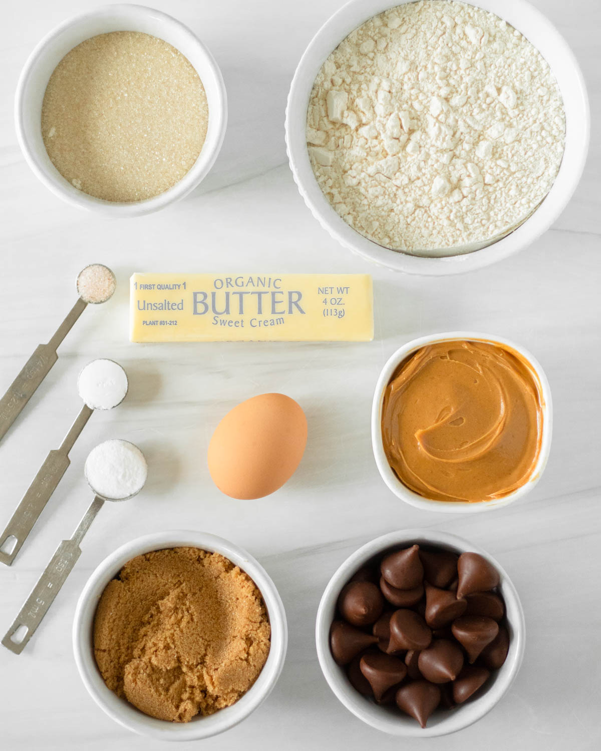 Ingredients for Peanut Butter Blossoms