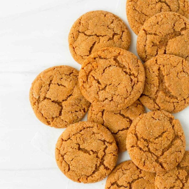 These molasses cookies are a classic Christmas cookie made with a flavorful dough filled with molasses, brown sugar, and warm spices. Make these classic Christmas cookies on your Christmas cookie baking day to share for the holidays.