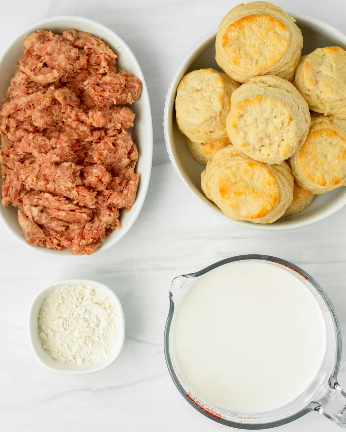 Biscuits and Gravy Ingredients