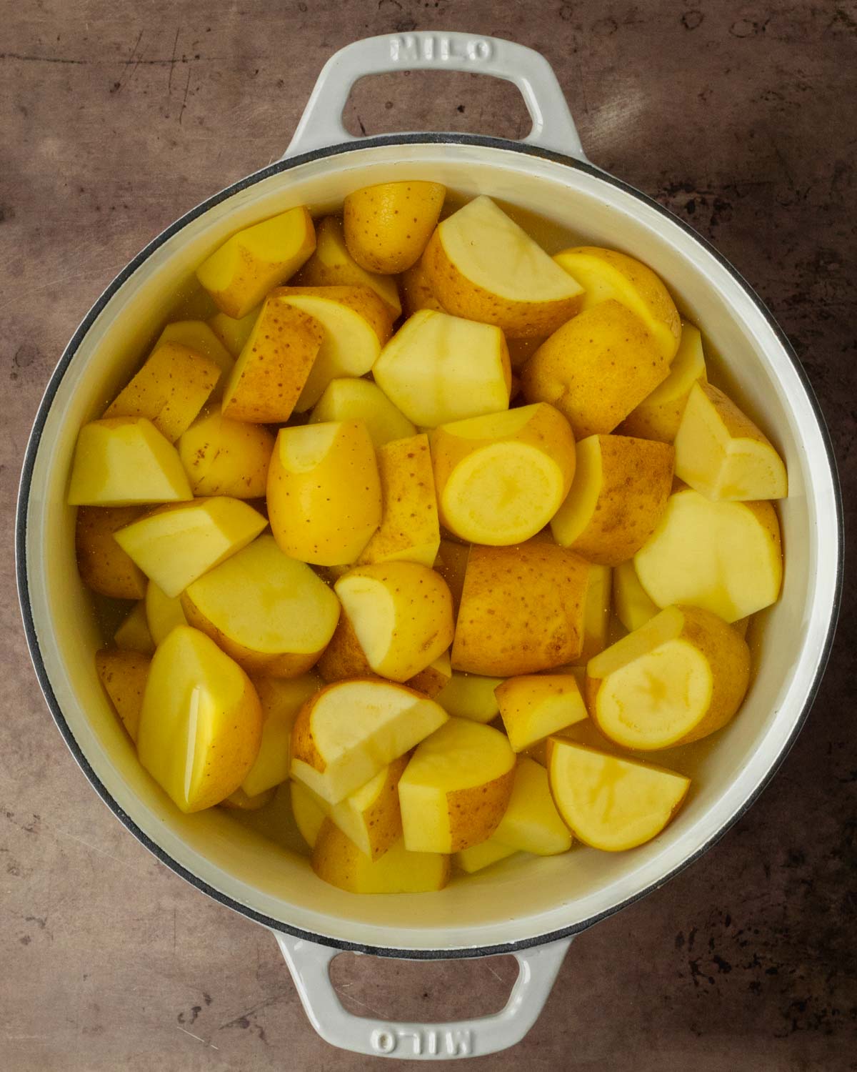 Step 1. Boil the potatoes