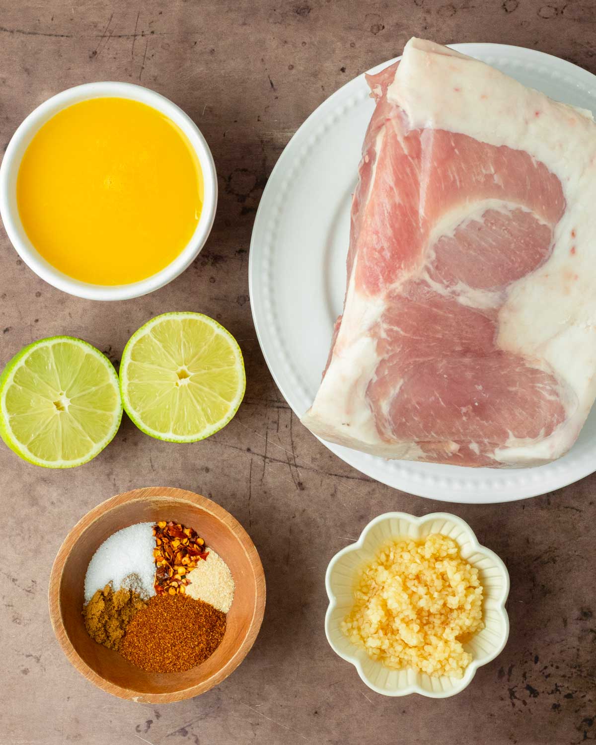 Ingredients for Crockpot Pork Carnitas