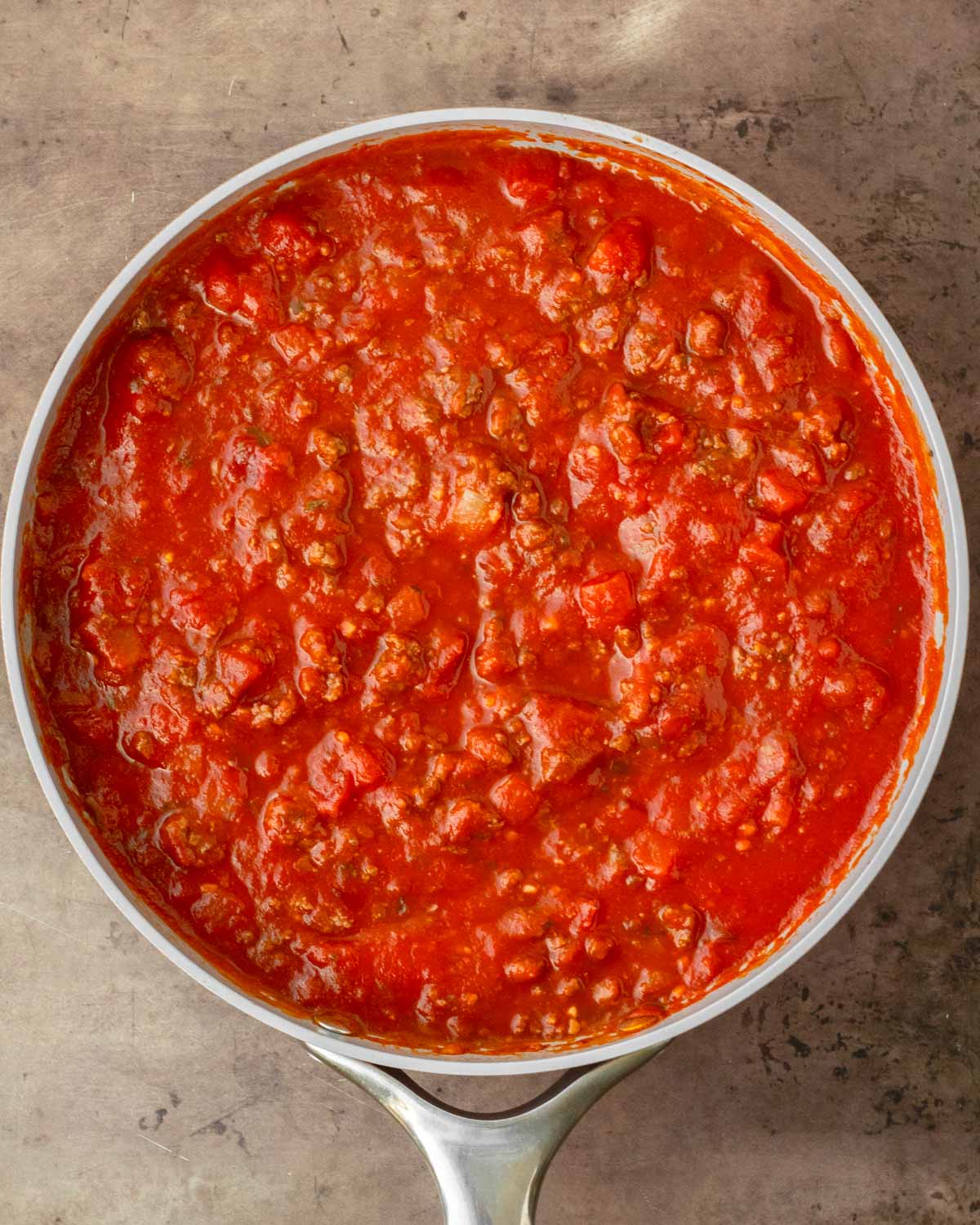Step 1. Make the meat sauce