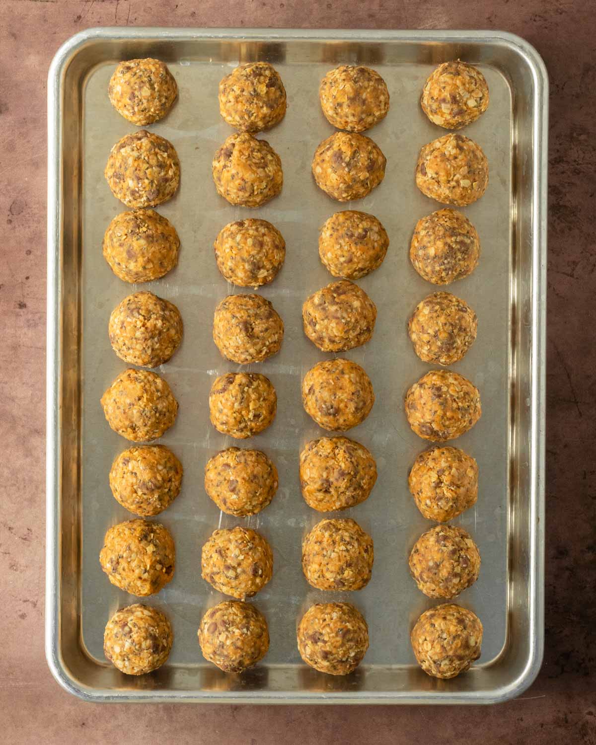 Step 2. Shape the ingredients into balls and place in the fridge to solidify