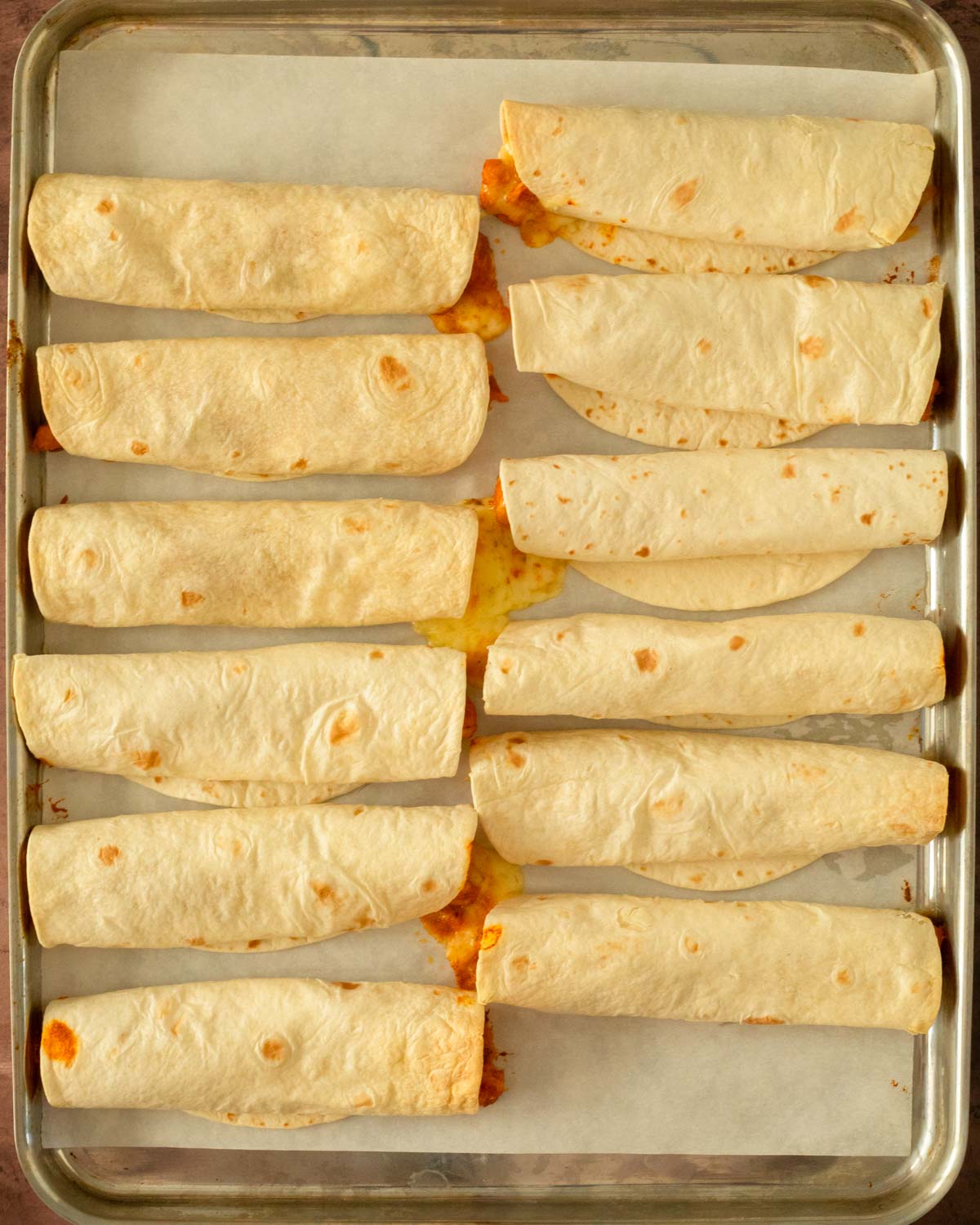 Step 3. Bake the taquitos in the oven,