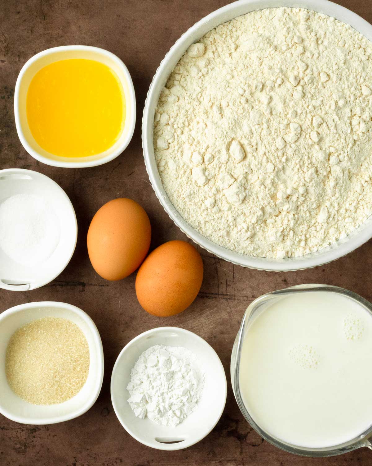 Ingredients for Homemade Pancake Recipe
