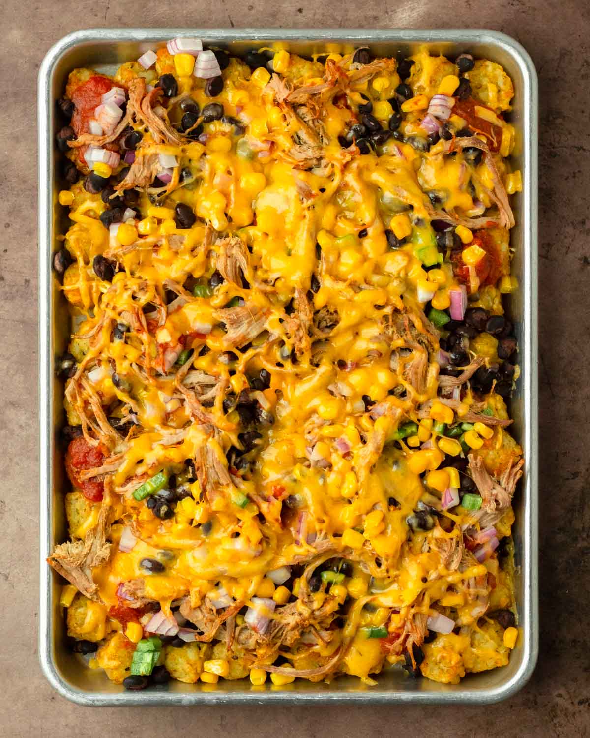 Step 3. Cook the totchos in the oven