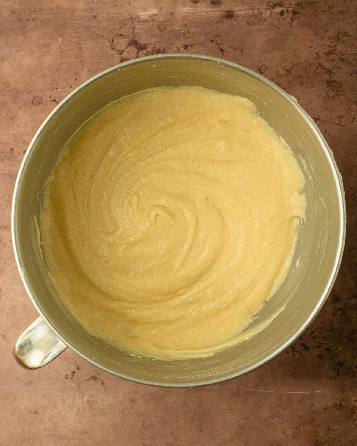 Step 1. Mix the cupcake batter together._
